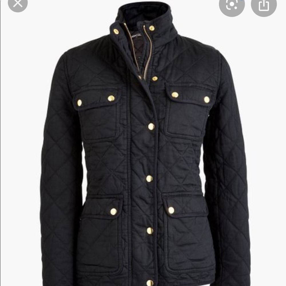 J crew quilted field jacket